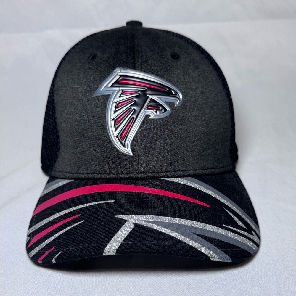 ATLANTA FALCONS BIG LOGO BILL HAT. NFL FITTED 39THIRTY CAP. SIZE MEDIUM-LARGE‎